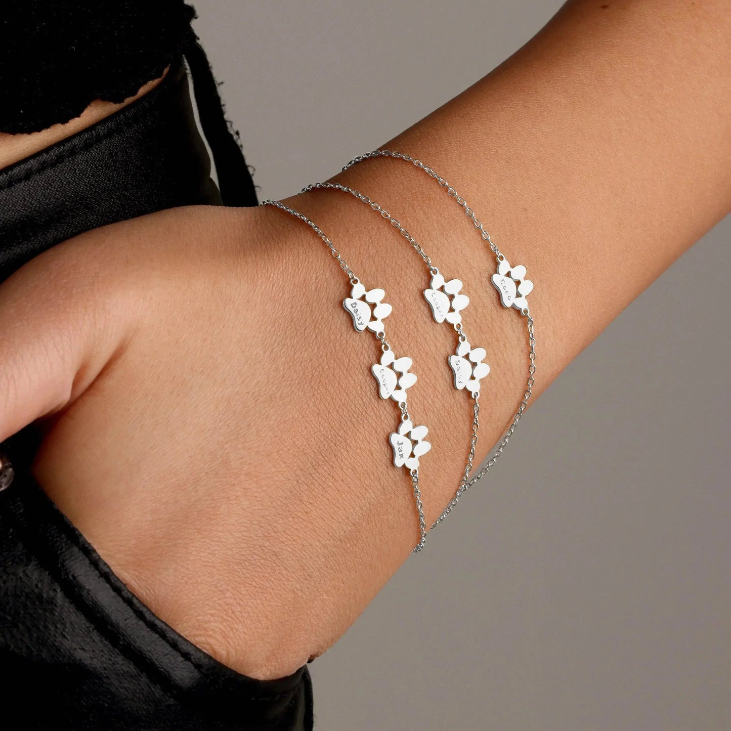 Personalized Paw Name Bracelet NostalgiaJewels