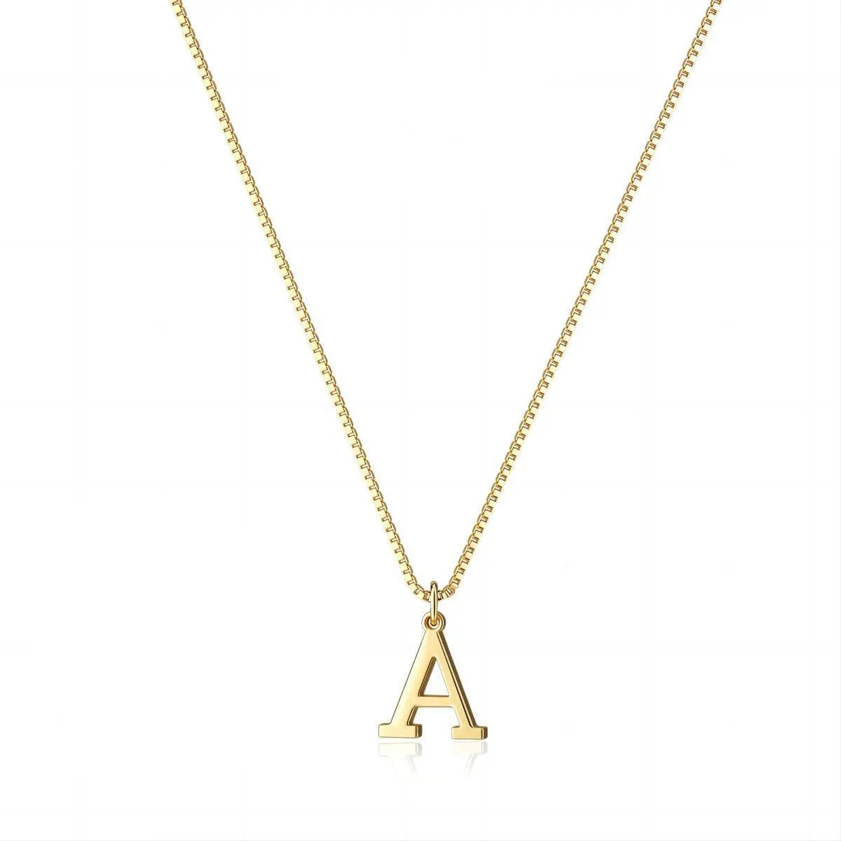 Gold initial Dainty necklace  NostalgiaJewels