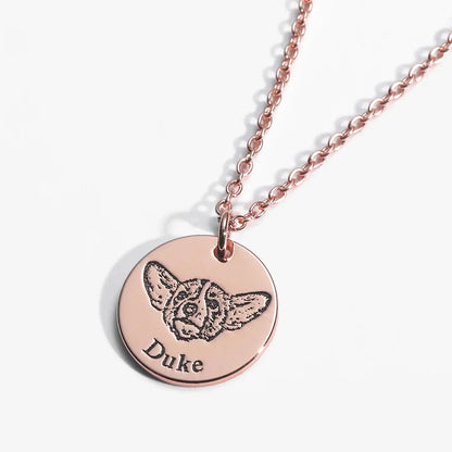 Custom Pet Face Necklace  NostalgiaJewels