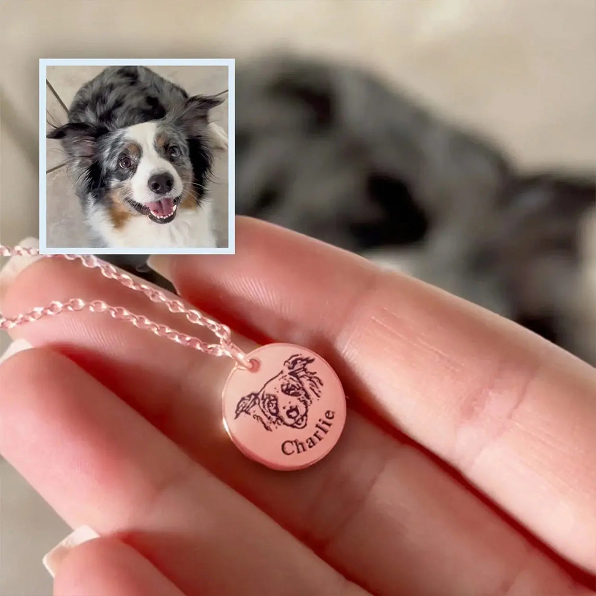 Custom Pet Face Necklace  NostalgiaJewels