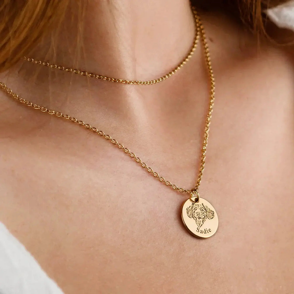 Custom Pet Face Necklace  NostalgiaJewels