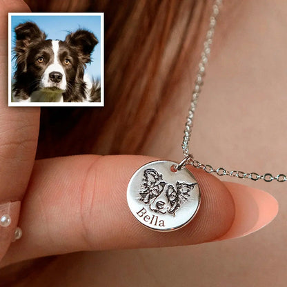Custom Pet Face Necklace  NostalgiaJewels