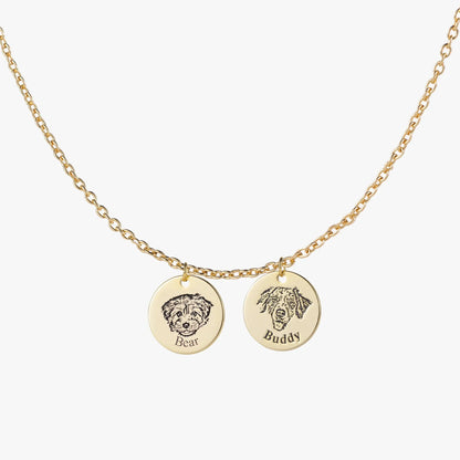 Custom Pet Face Necklace  NostalgiaJewels