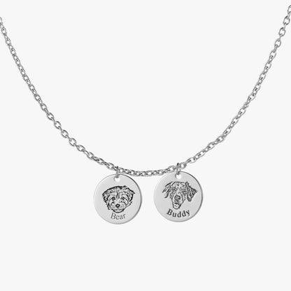 Custom Pet Face Necklace  NostalgiaJewels