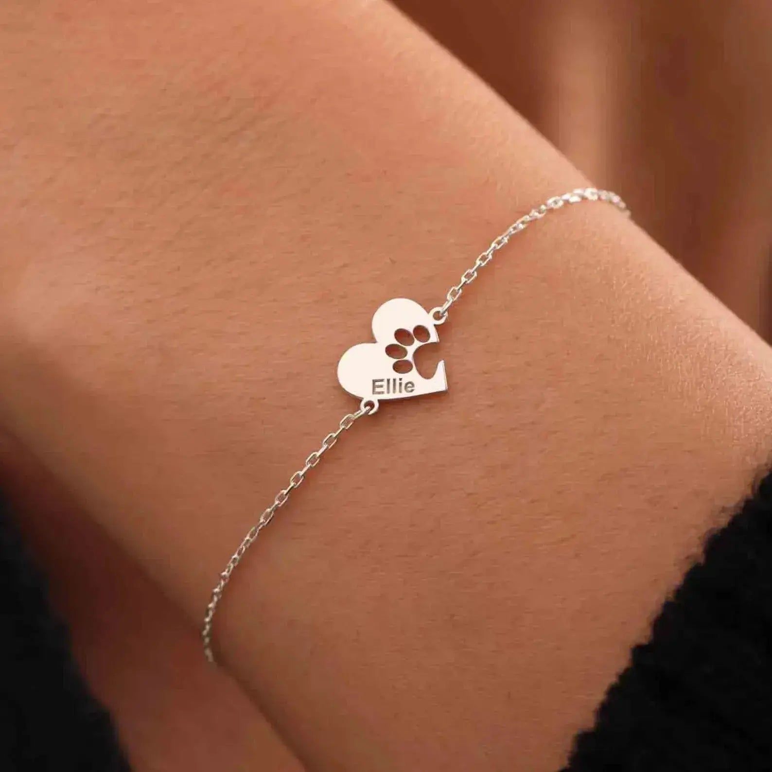 Personalized Bracelet with Side Initials (Copy)  NostalgiaJewels
