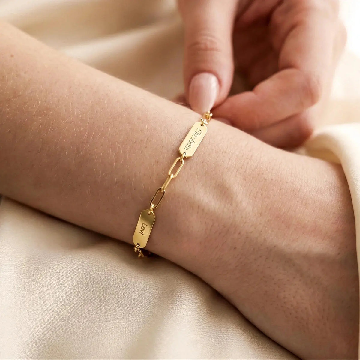 Personalized bracelet with engravings - Oro / 5