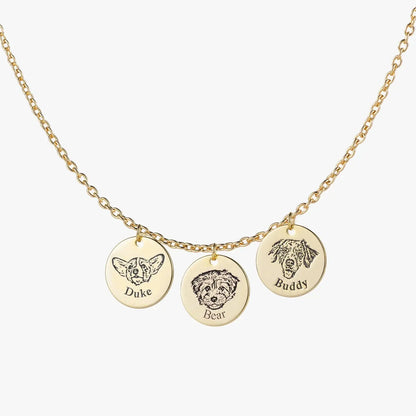 Custom Pet Face Necklace  NostalgiaJewels