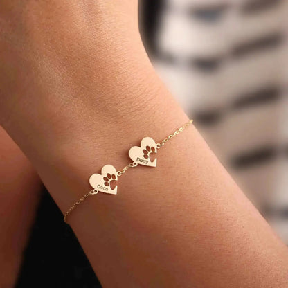 Personalized Bracelet with Side Initials (Copy)  NostalgiaJewels