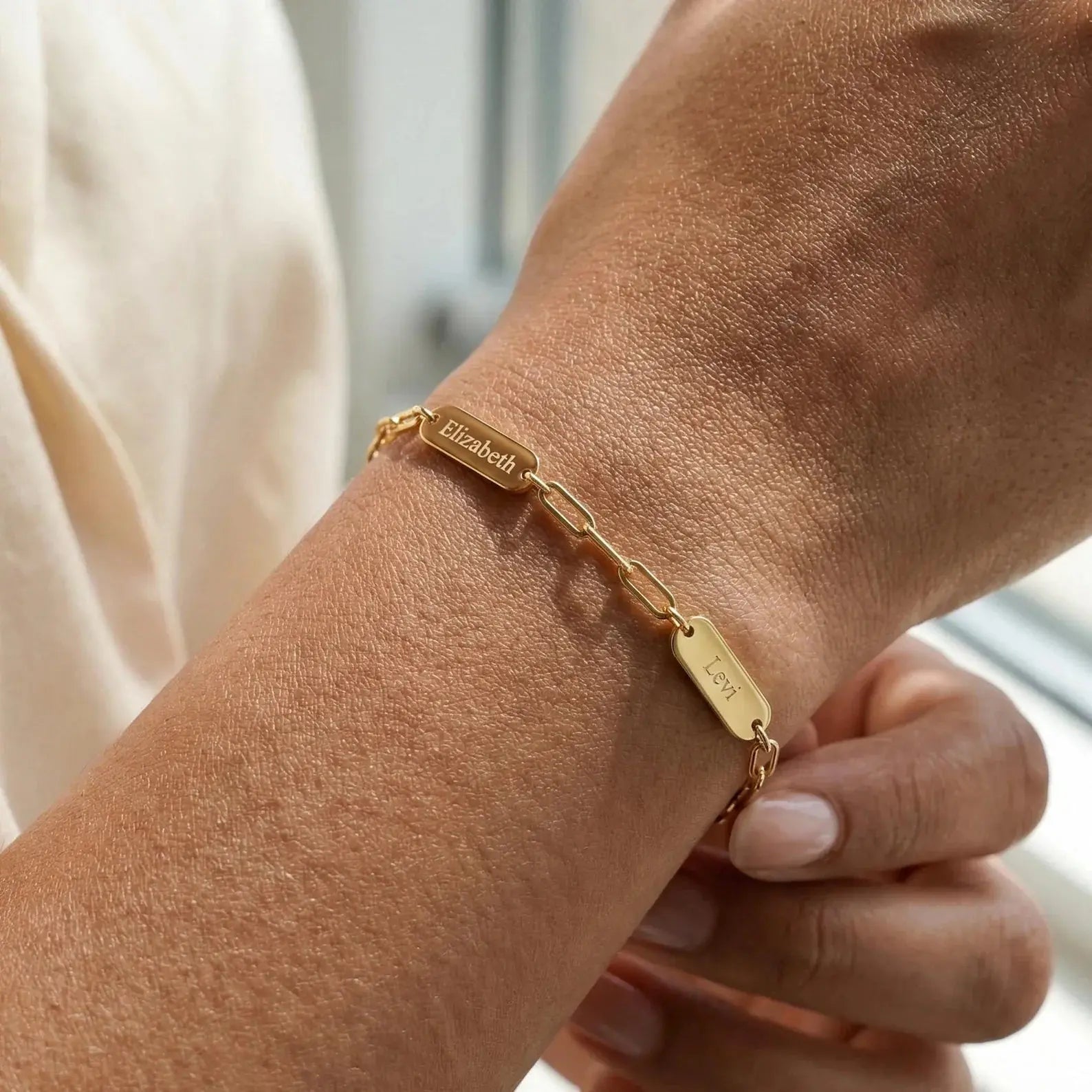 Personalized bracelet with engravings - Argento / 3