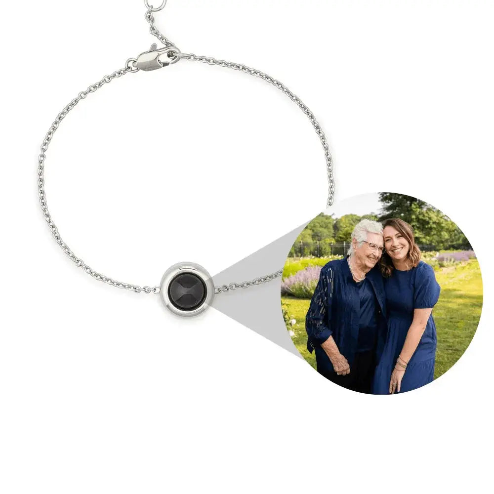 Custom Cable Chain Photo Bracelet  NostalgiaJewels