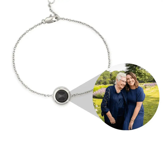 Custom Cable Chain Photo Bracelet  NostalgiaJewels