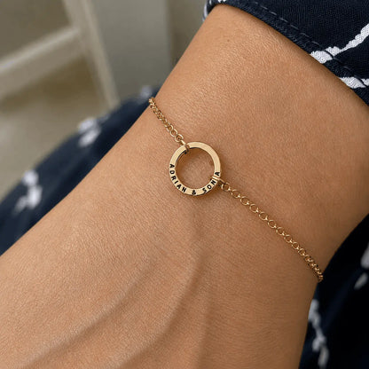 Custom Ring Name Bracelet  NostalgiaJewels
