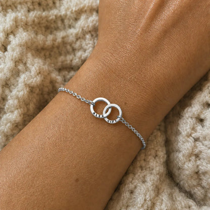 Custom Ring Name Bracelet  NostalgiaJewels