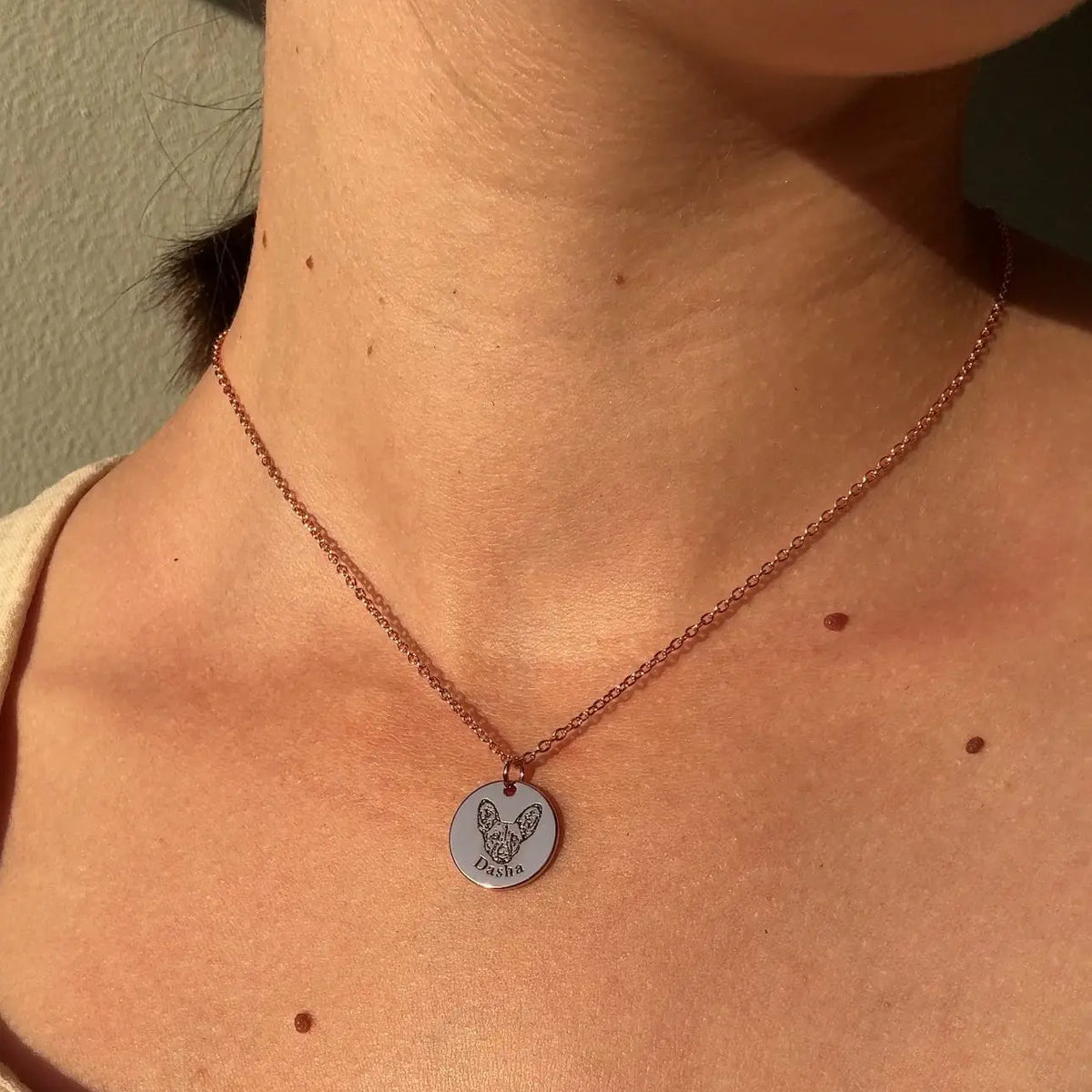Custom Pet Face Necklace  NostalgiaJewels