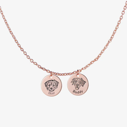 Custom Pet Face Necklace  NostalgiaJewels