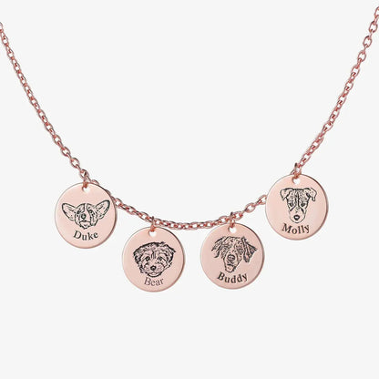 Custom Pet Face Necklace  NostalgiaJewels