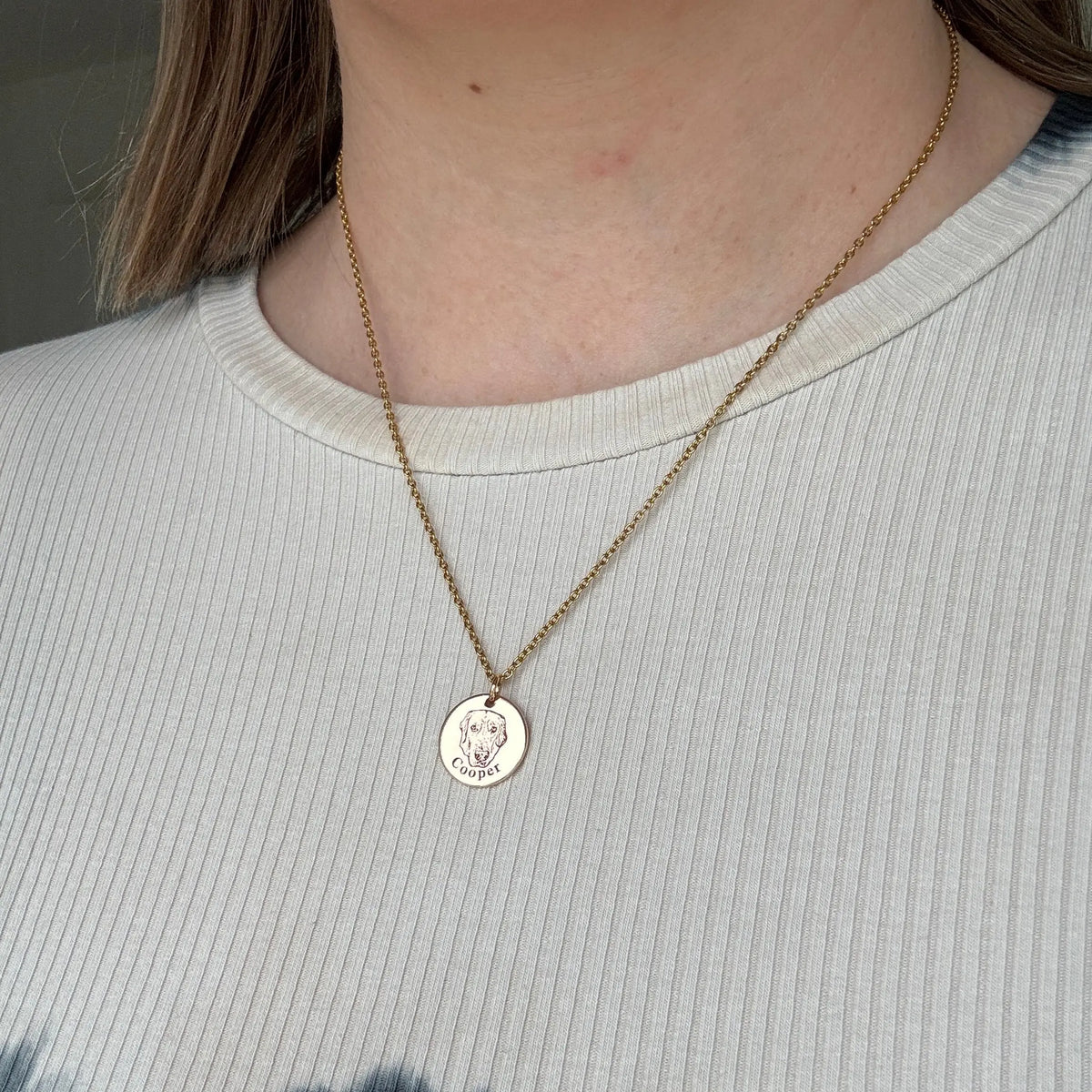 Custom Pet Face Necklace  NostalgiaJewels