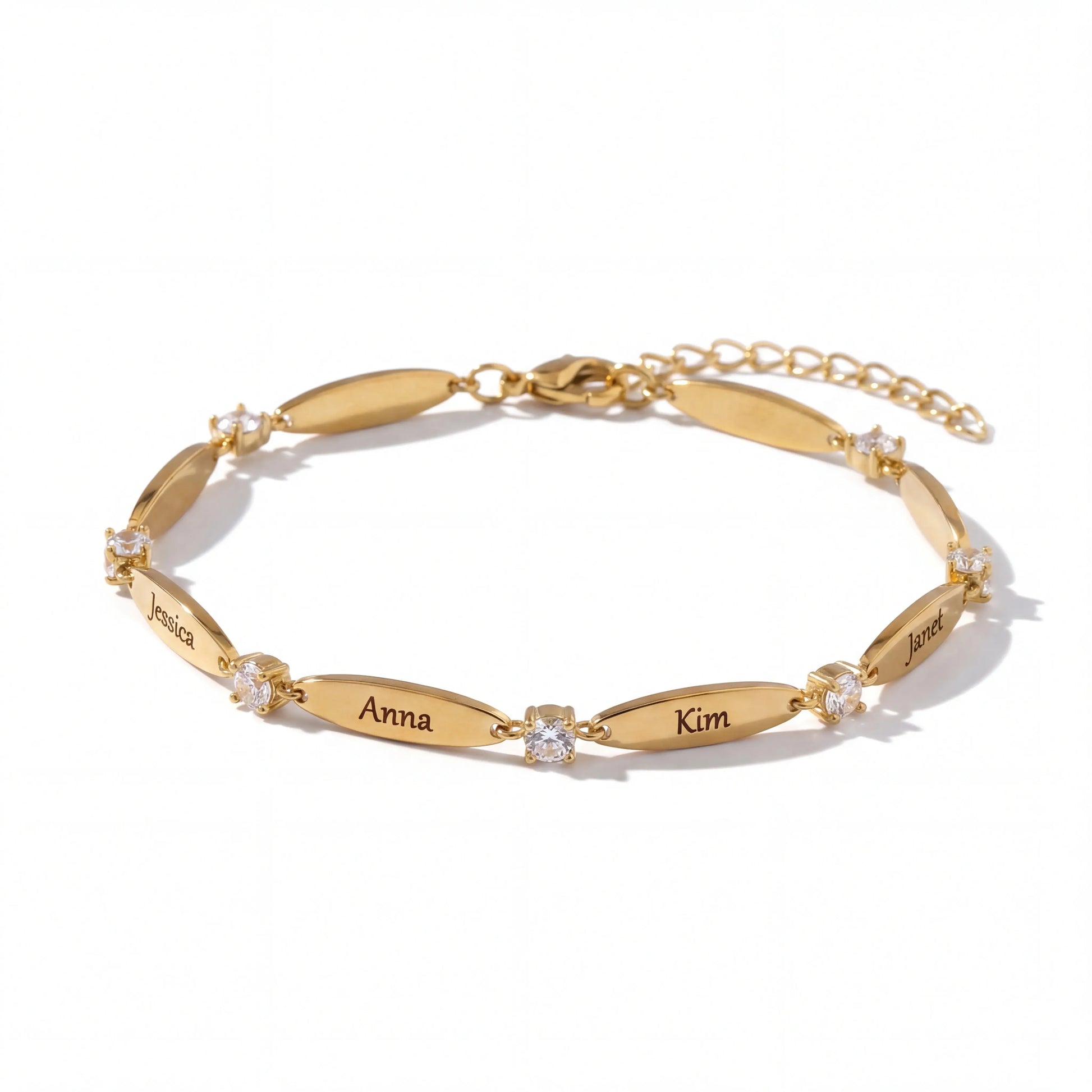 Personalized bracelet with engraving - Gold 18K