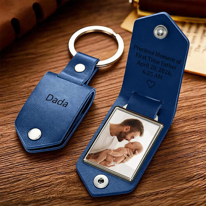 Custom Leather Photo Keyring  NostalgiaJewels