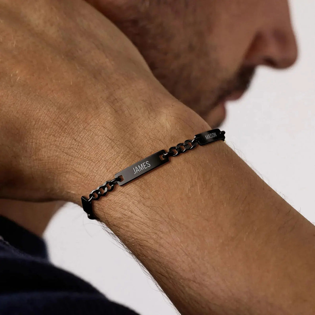For Him | Custom Name Bar Bracelet  NostalgiaJewels