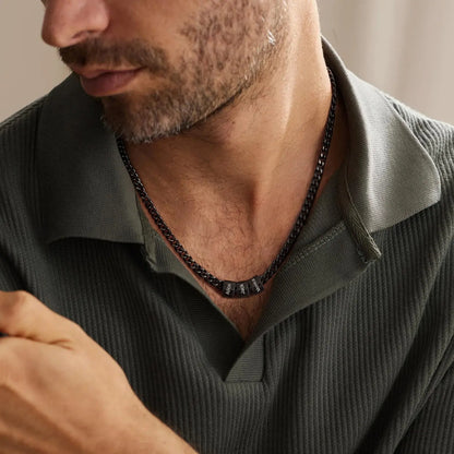 For Him | Custom Name Bead Necklace  NostalgiaJewels